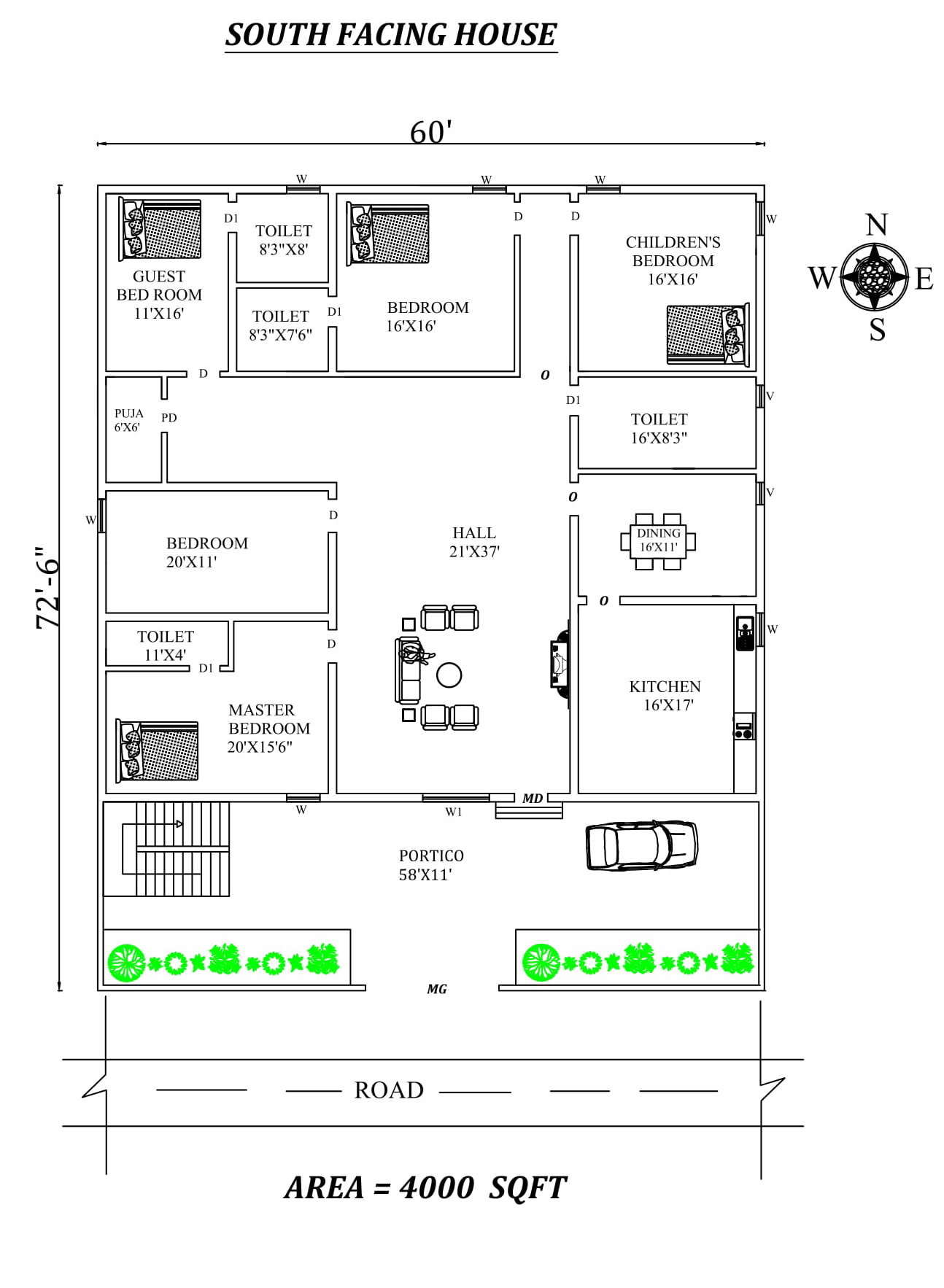 60-x72-6-4bhk-south-facing-house-plan-as-per-vastu-shastra-autocad-dwg-and-pdf-file-details