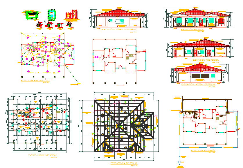 The House Plan With The Detailing Dwg File Cadbull Vrogue