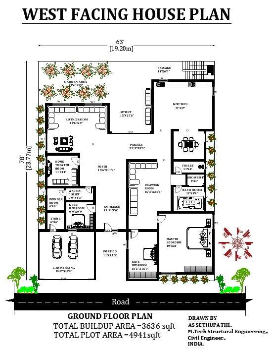 3bhk Floor Plan As Per Vastu House Design Ideas