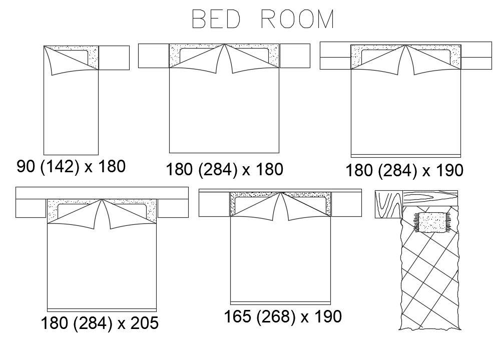 63’x106’ house plan of bedroom furniture’s details are given in this ...