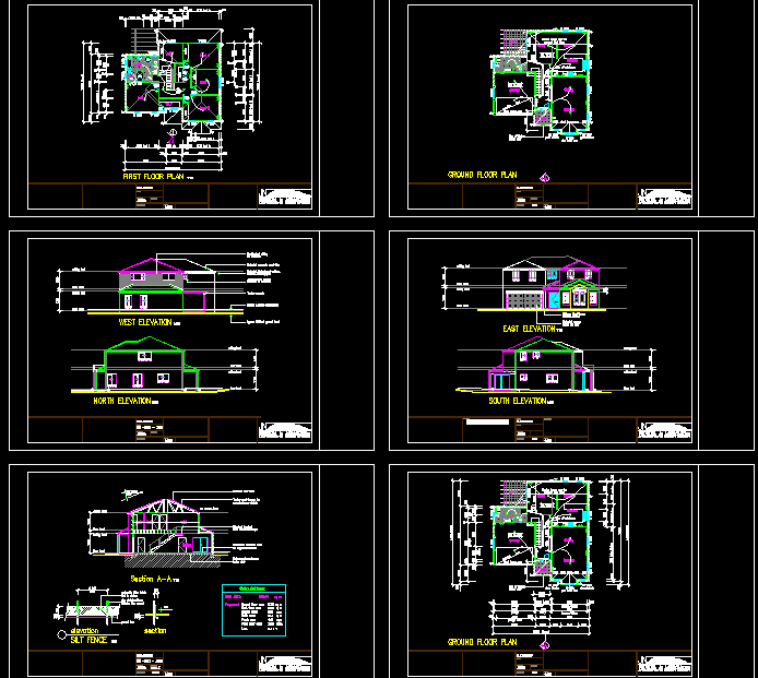 House cad drawings are given in this cad file. Download this cad file ...