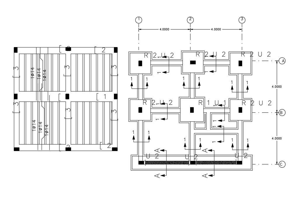 650 Sq Ft 2 BHK House Construction Plan Design - Cadbull