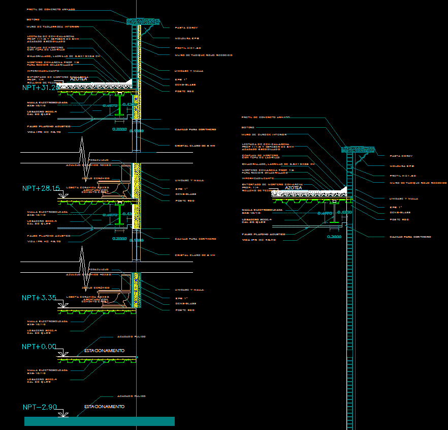 Wall Section Drawing Is Given In This Cad File Download D Cad File