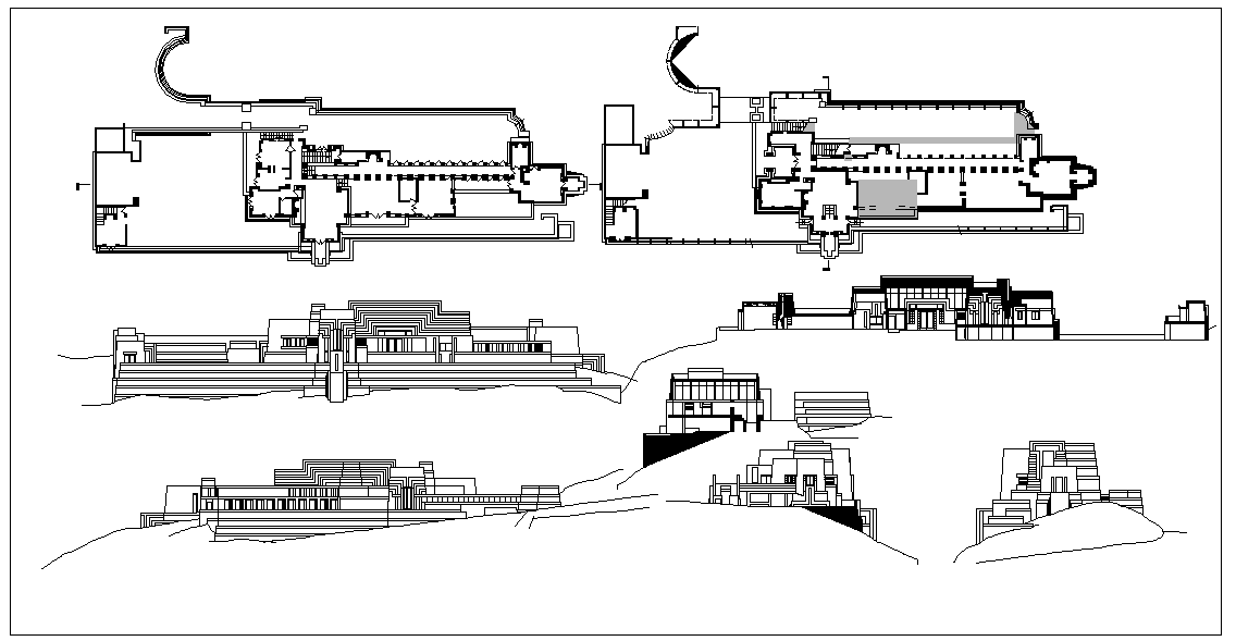 Ennis house plans Cadbull