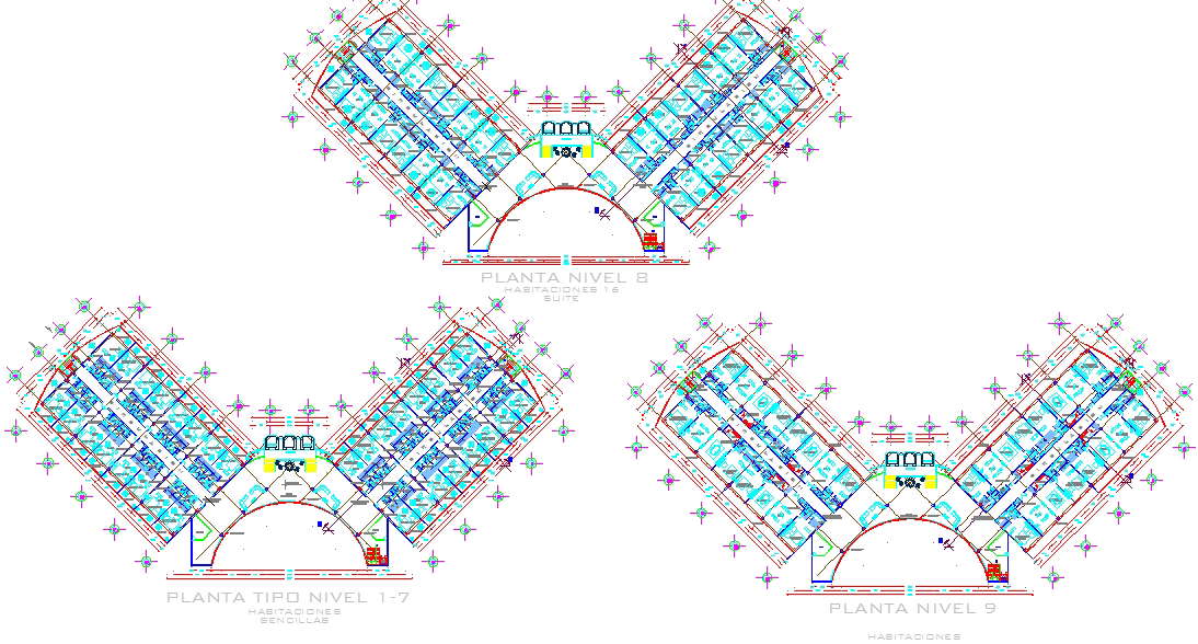 3 Star Modern Hotel Design - Cadbull