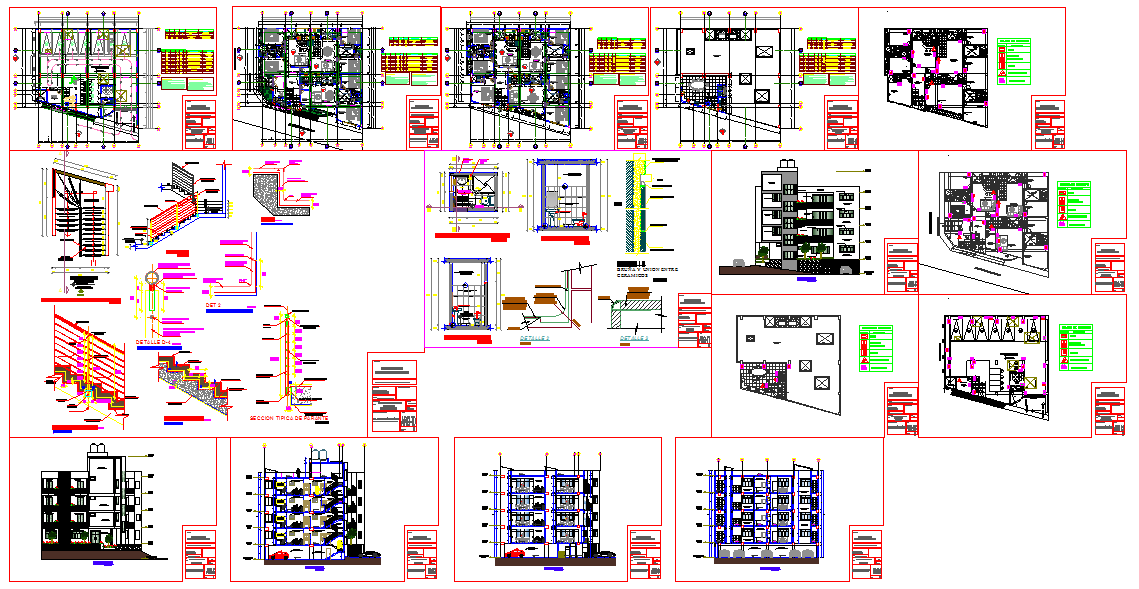 Modern Hotel Plan - Cadbull