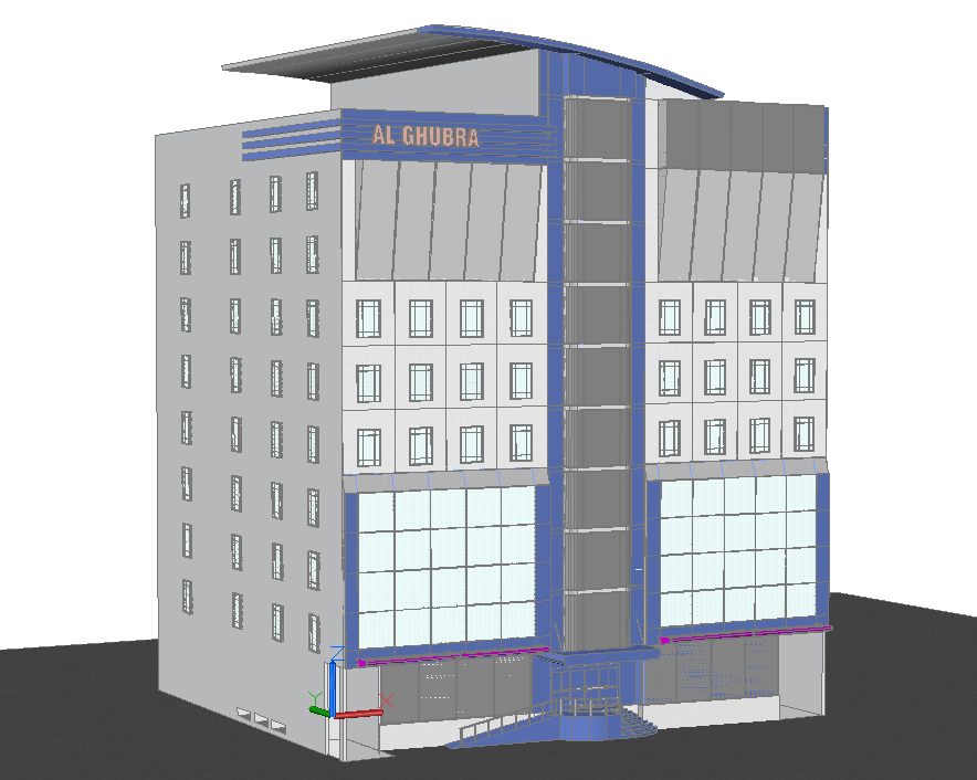 3d Office Building - Cadbull