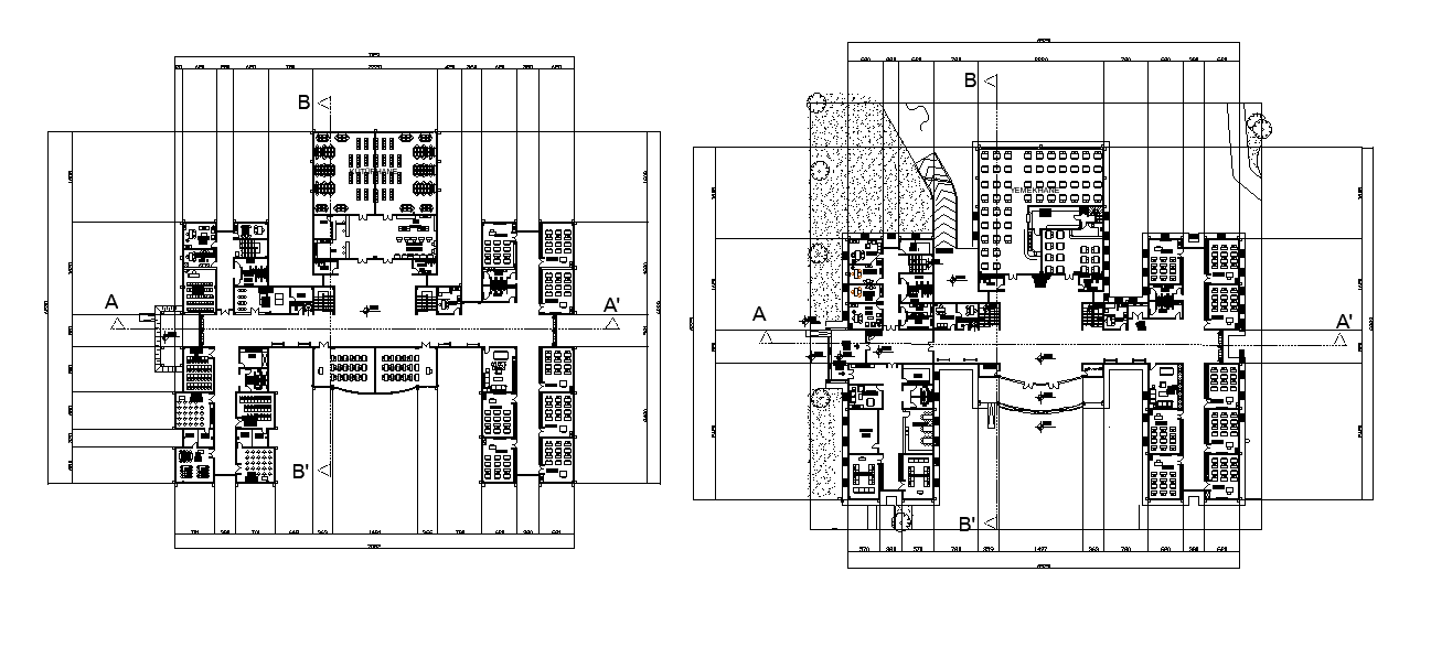 70X63m school plan is given in this Autocad drawing file. Download the ...