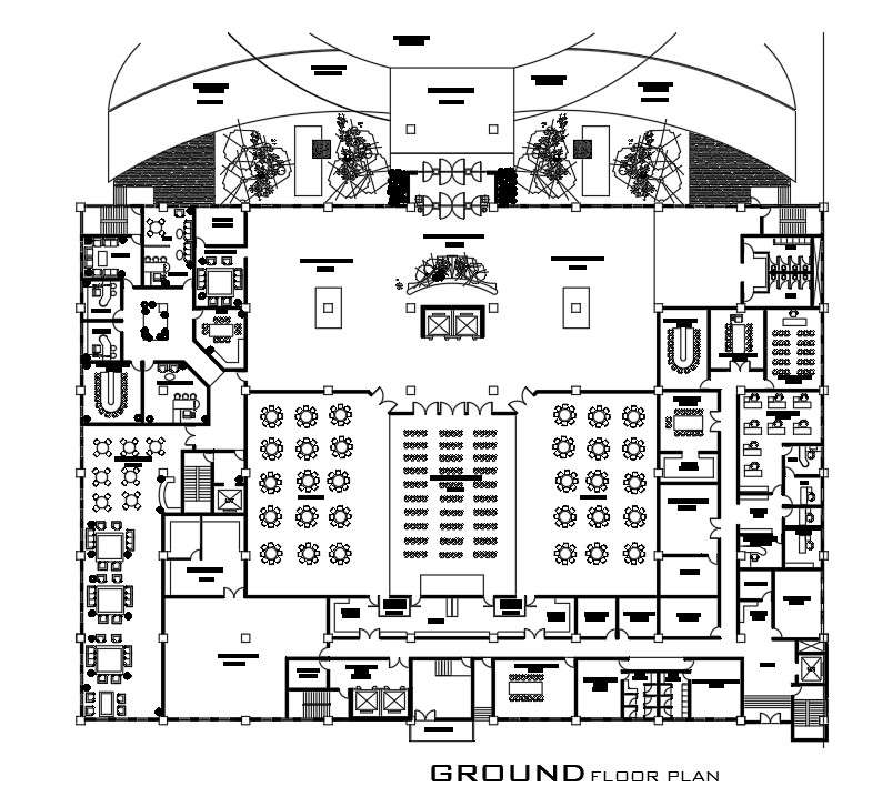 hotel ground floor layout plan