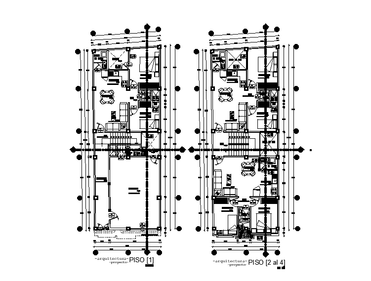 7x18 Meter 2 Bhk House Ground Floor And First Floor Plan Drawing Dwg File Cadbull