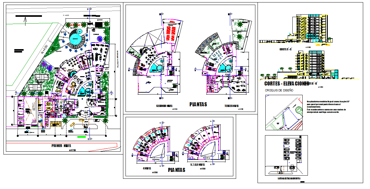 Hotel Design - Cadbull