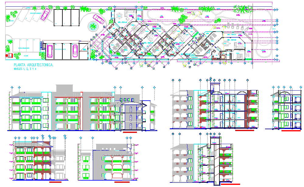 Arc Type design Hotel - Cadbull