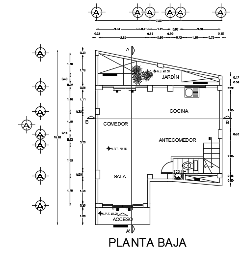 7x11m architecture 3bhk ground floor house plan 2d AutoCAD drawing ...