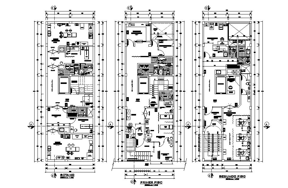 7x20m hospital plan has been given in this Autocad drawing file ...