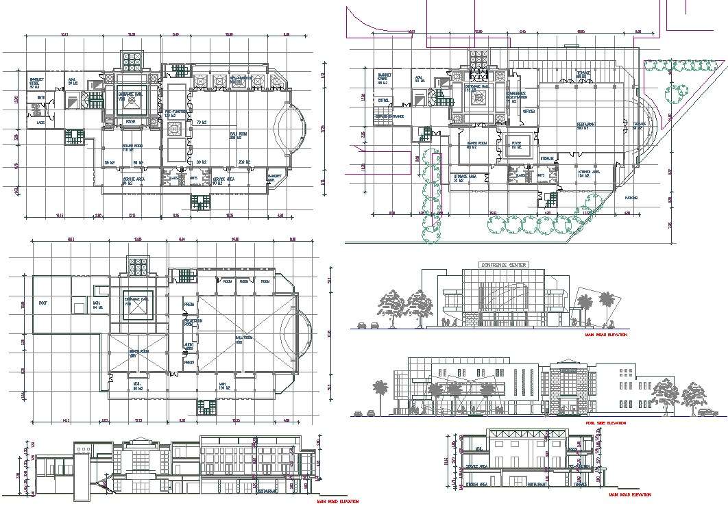 Conference Hall Dwg Conference Hall Autocad Drawing Detail Cadbull