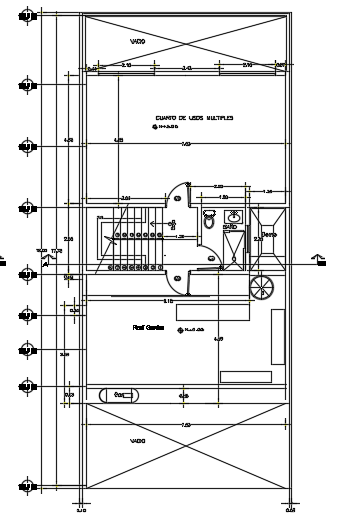 8x18m second floor house plan CAD model - Cadbull