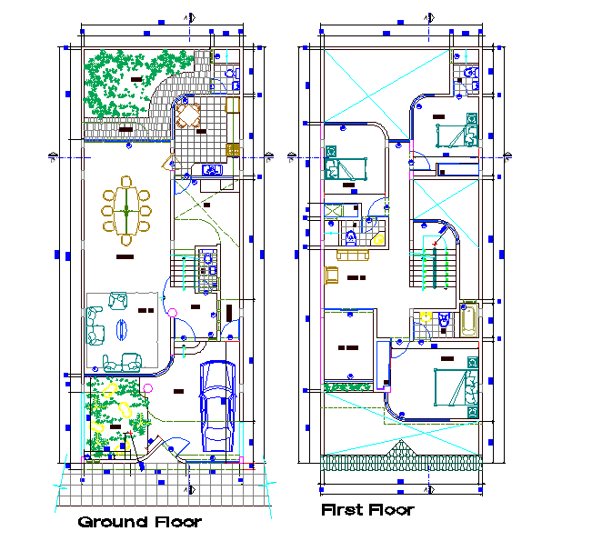 8x20-meter-3-bhk-house-plan-autocad-plan-cadbull