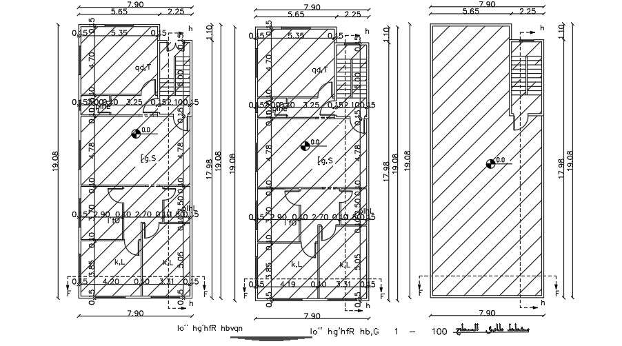 8x20 Meter House Floor Plan CAD DWG File - Cadbull