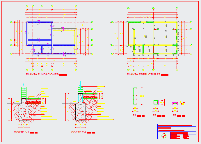 Structure design of Bunglow - Cadbull