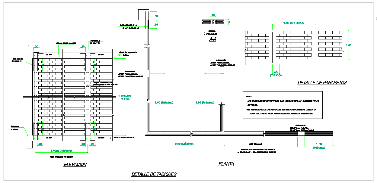 Partition Wall Cad Block