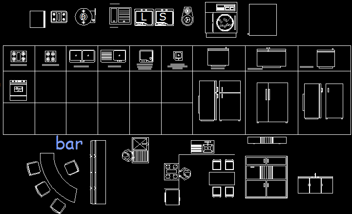 Kitchen cad blocks are given in this cad file. Download this cad file ...