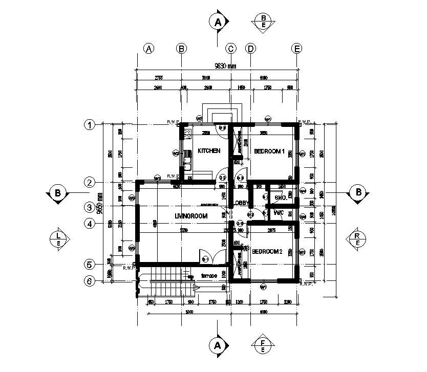 9x10m First Floor Residential Plan Is Given In This Autocad Drawing File Download The 2d