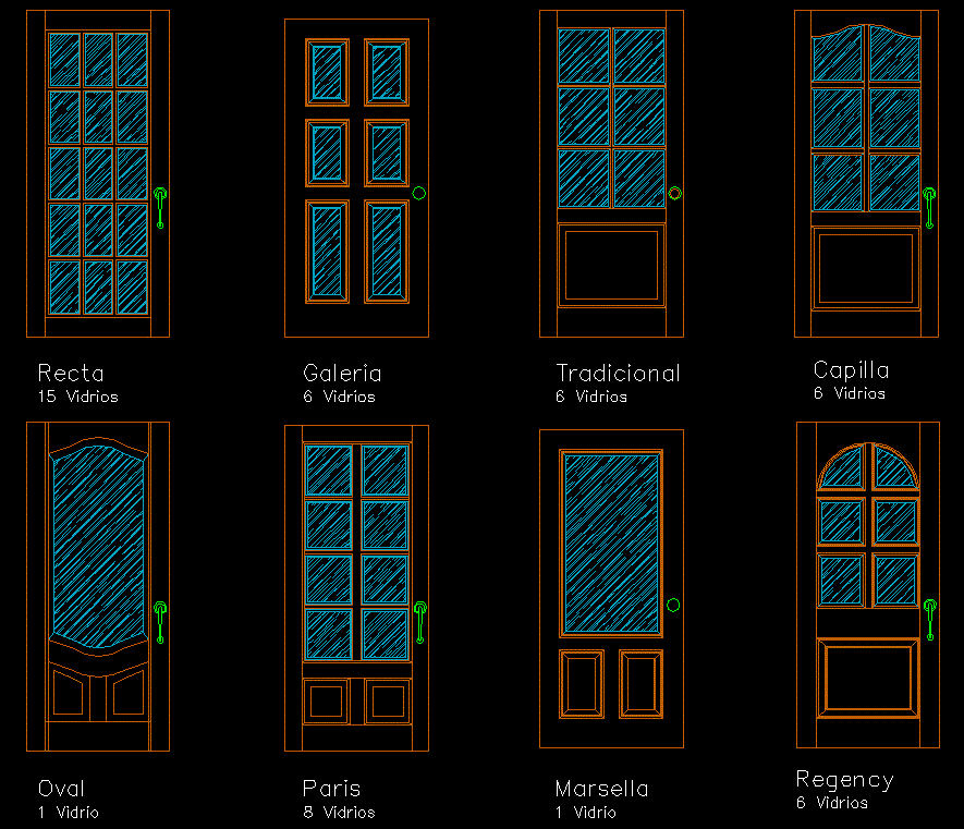 Door 2d cad blocks are given in this cad file. Download this cad file ...