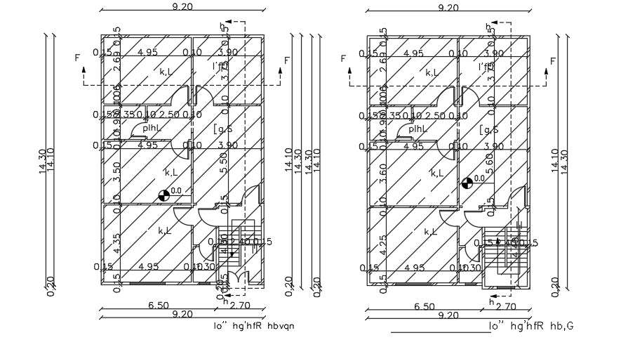 4 Bhk House Floor Plan In 2700 Sq Ft Autocad Drawing Cadbull 438