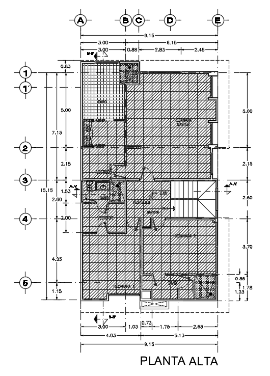 9x14m first floor house plan slab detail drawing is given in this ...
