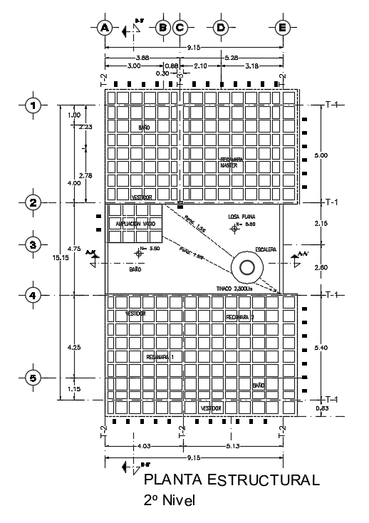 9x14m House Plan Of Structural Drawing Is Given In This Autocad Drawing Filedownload The Autocad