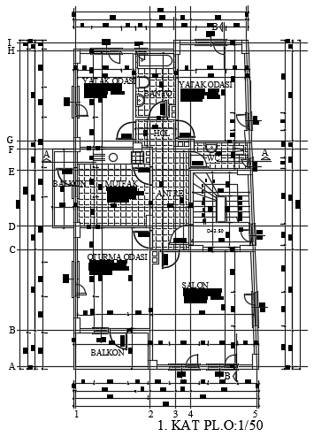 9x15m residential first floor house plan DWG drawing - Cadbull