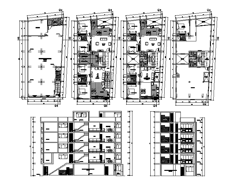 9x21 Meter 4 BHK AutoCAD Plan Layout File - Cadbull