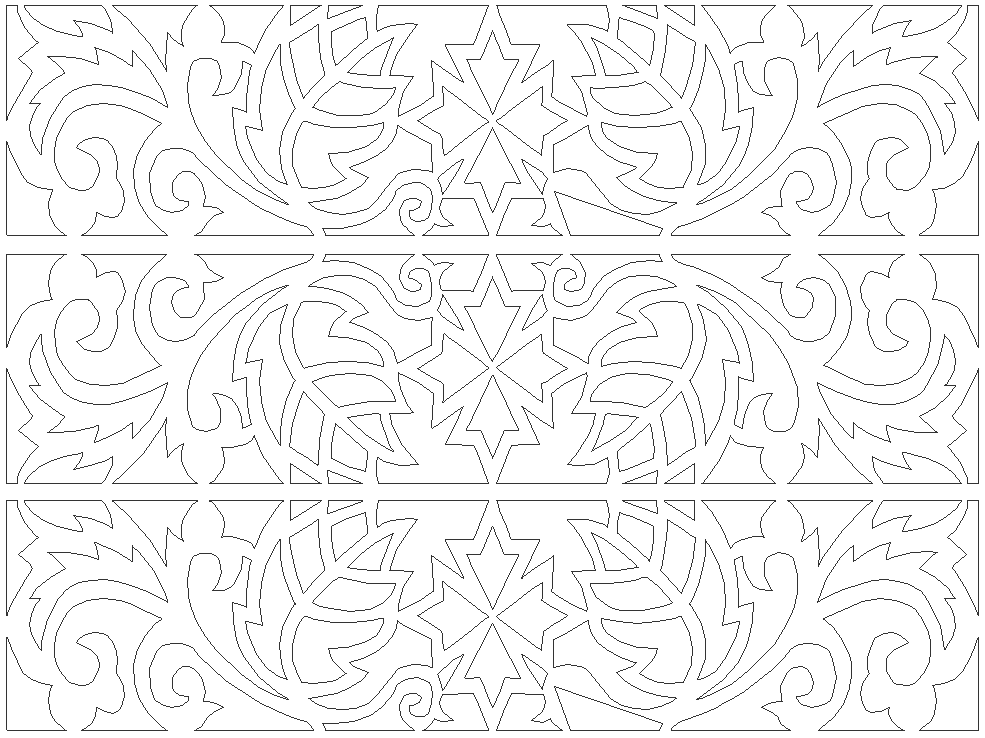 Abstract vintage pattern wooden panel DWG autoCAD drawing - Cadbull