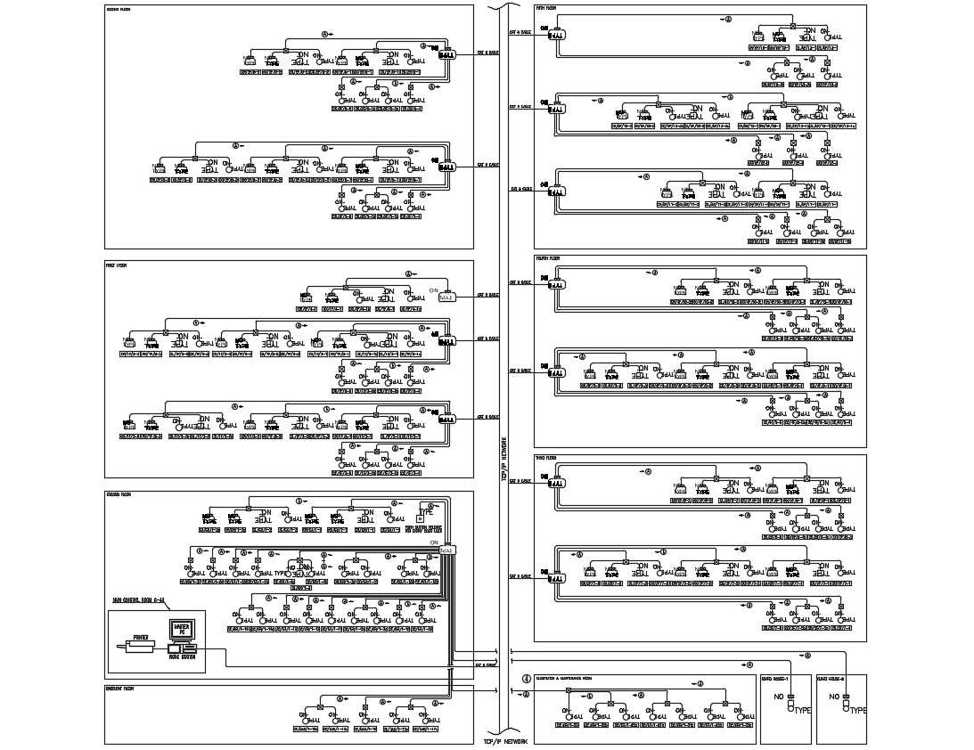 Elevator Riser Diagram