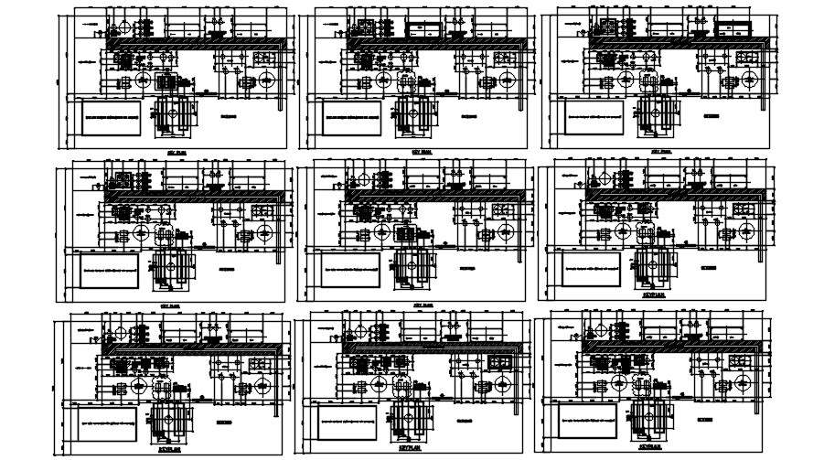 A detail of water treatment plant plan is given in this Autocad 2D DWG ...