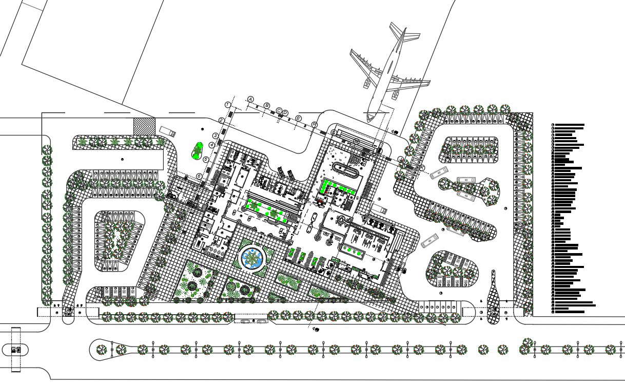 Airport layout plan design With DWG File - Cadbull