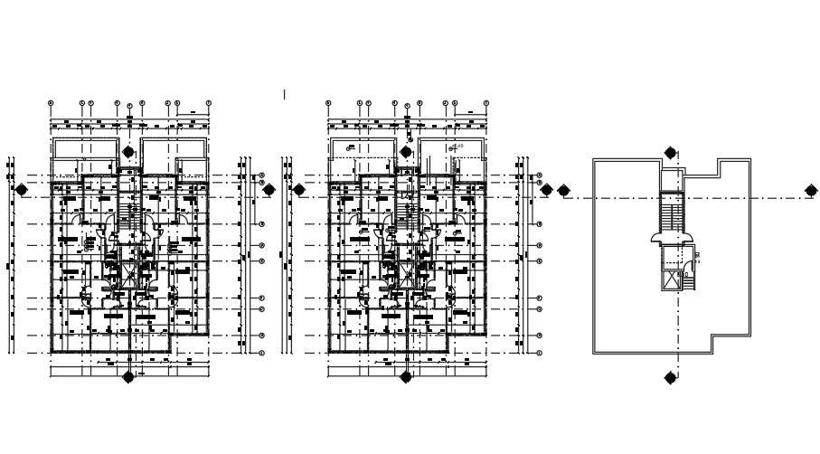 A layout of the 17x22m residential house plan AutoCAD drawing - Cadbull