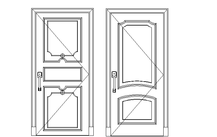 Aluminium door front details - Cadbull