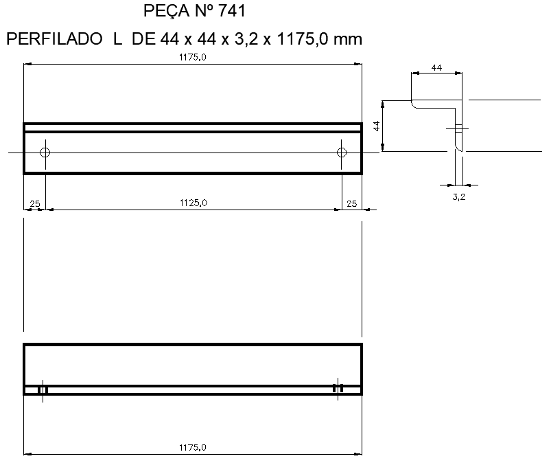 Aluminium Handle Layout Drawing Details AutoCAD DWG Download