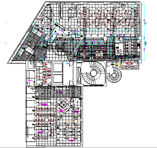 Amplification Office Architecture Layout Plan Details Dwg File - Cadbull