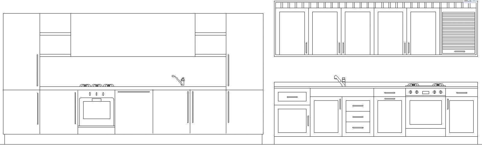 An Elevation View Of The Kitchen Sink’s Front Elevation CAD Drawing Wed Feb 2022 01 43 45 