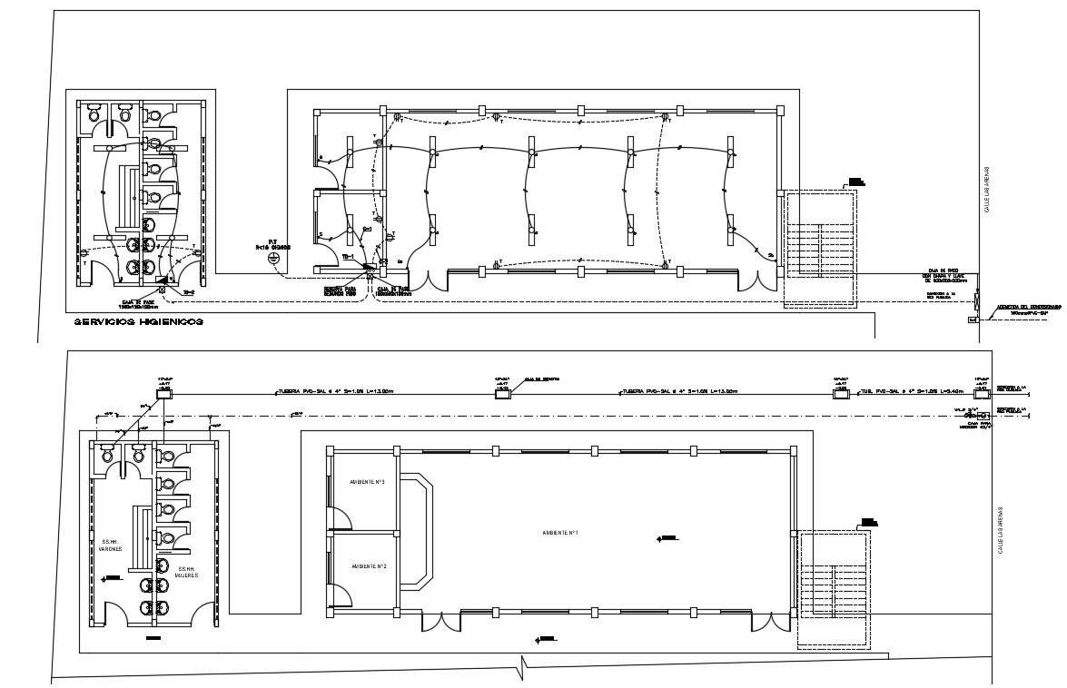 An Electrical Layout Of 18x7m Local Commercial Shop Plan Is Given In ...