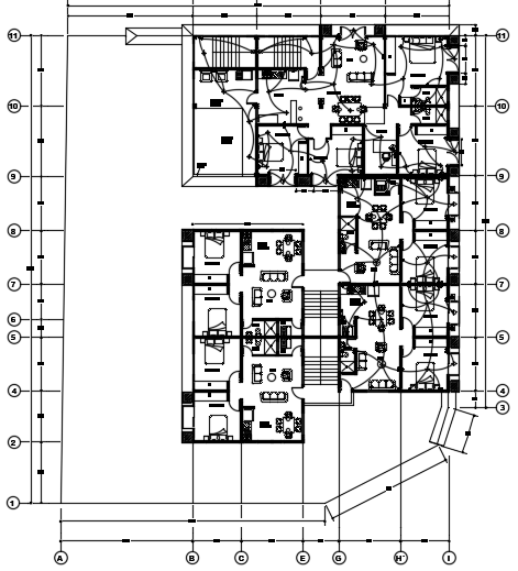 An electrical layout of the 30x36m architecture ground floor ...