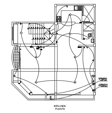 An electrical layout of the 9x10m architecture three story first floor ...