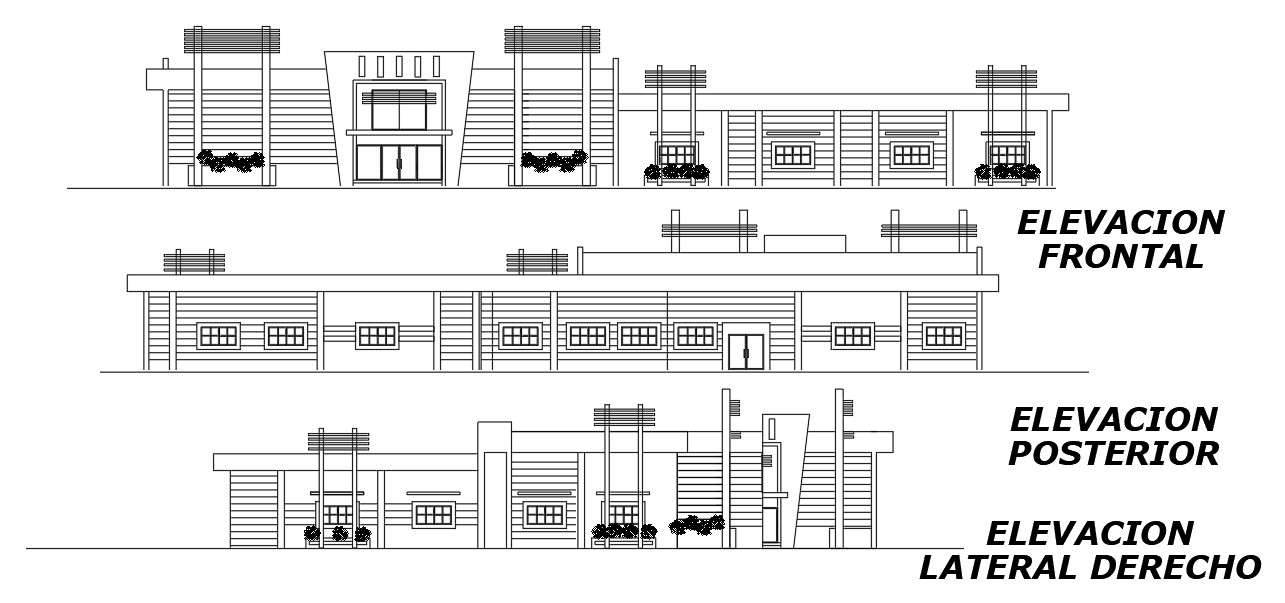 An elevation view of the 55x27m library is given in this AutoCAD ...