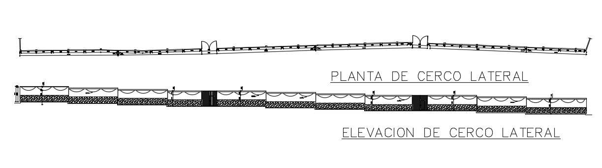 An Elevation View Of The Side Fence Plant Of The 160x86m Basketball