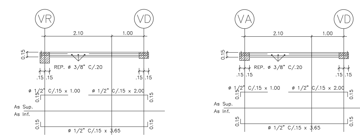 An exploded view of the 3.1m length of the 18x5m house building slab ...