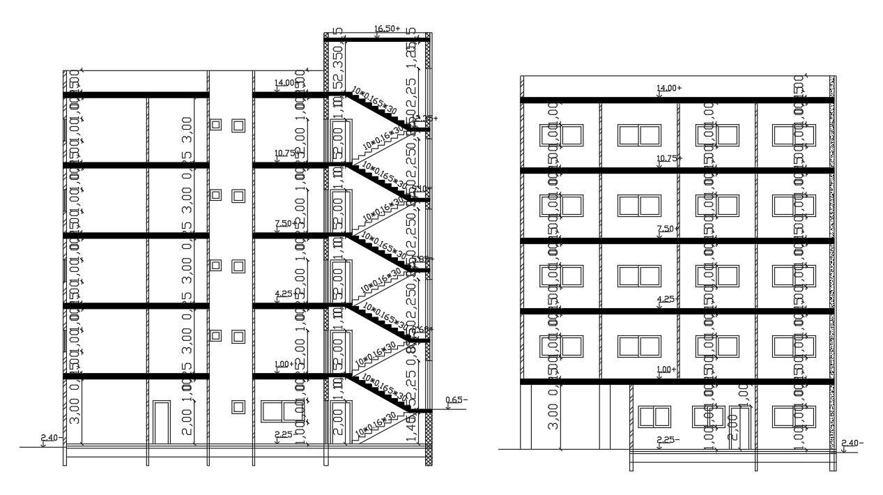 Apartment Building Section Drawing DWG File Cadbull