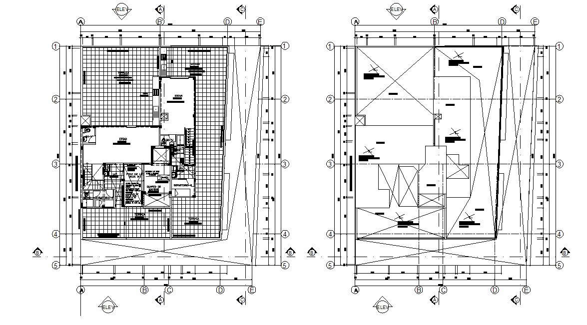 Apartment Design 2d Architecture Plan - Cadbull