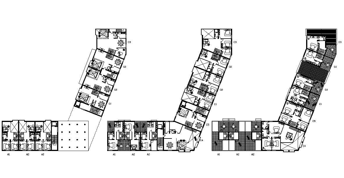 Apartment Floor Plan Design With Furniture Layout Cad File Free Cadbull